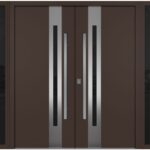 Nova Inox S2 Brown Modern Exterior Double Door