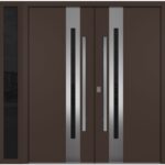 Nova Inox S2 Brown Modern Exterior Double Door