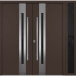 Nova Inox S2 Brown Modern Exterior Double Door