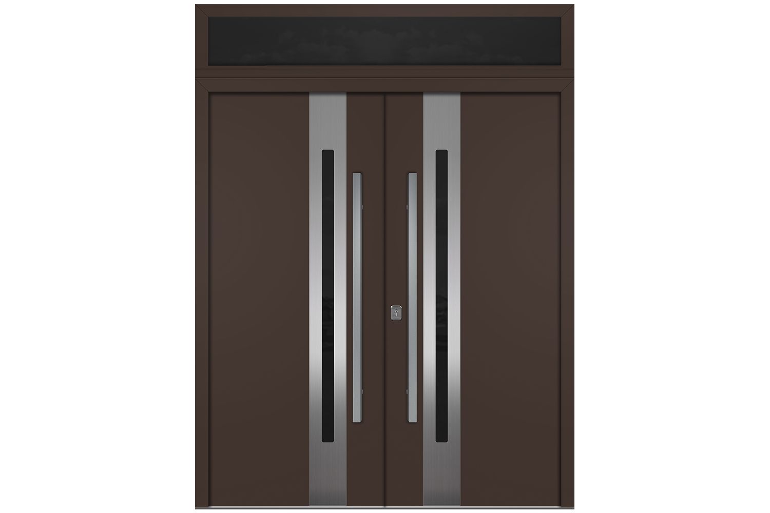 Nova Inox S2 Brown Modern Exterior Double Door