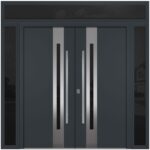 Nova Inox S2 Gray Modern Exterior Double Door