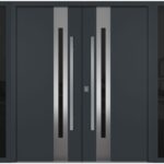 Nova Inox S2 Gray Modern Exterior Double Door