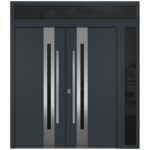 Nova Inox S2 Gray Modern Exterior Double Door