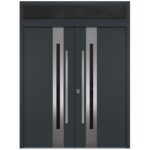 Nova Inox S2 Gray Modern Exterior Double Door