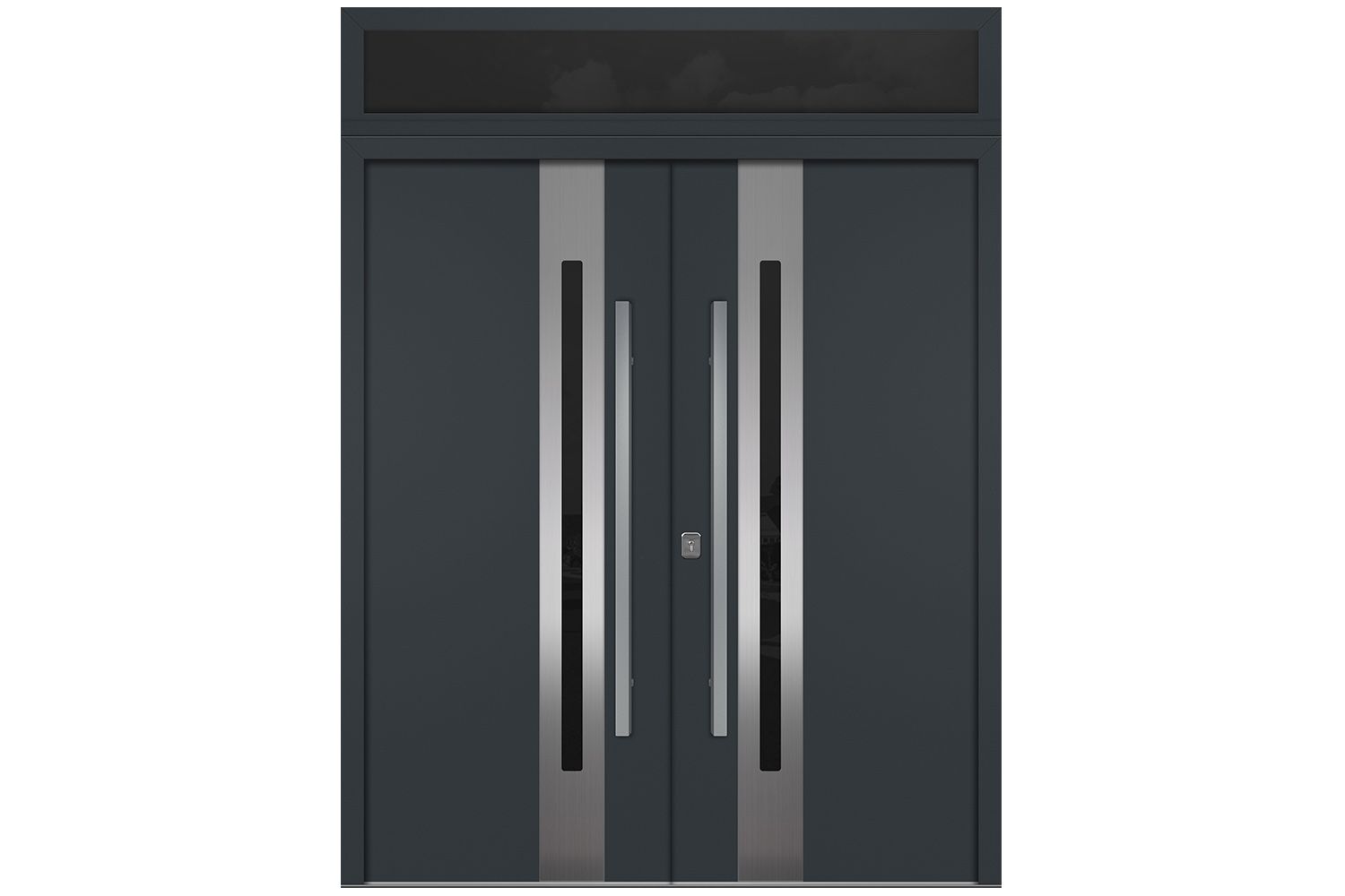 Nova Inox S2 Gray Modern Exterior Double Door