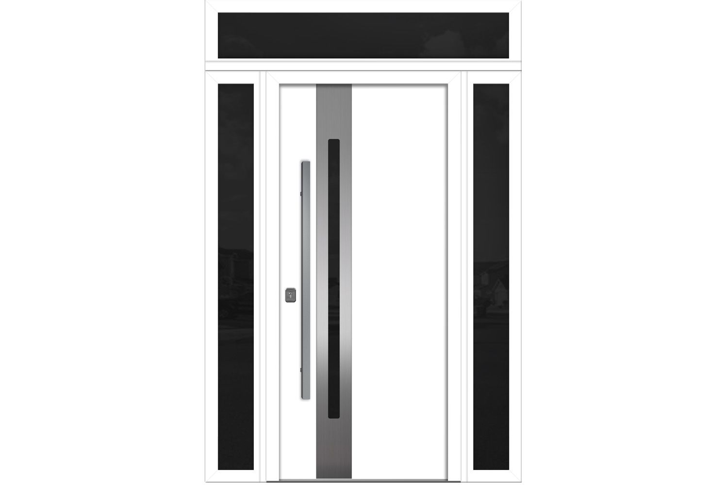 Nova Inox S2 White Modern Exterior Door