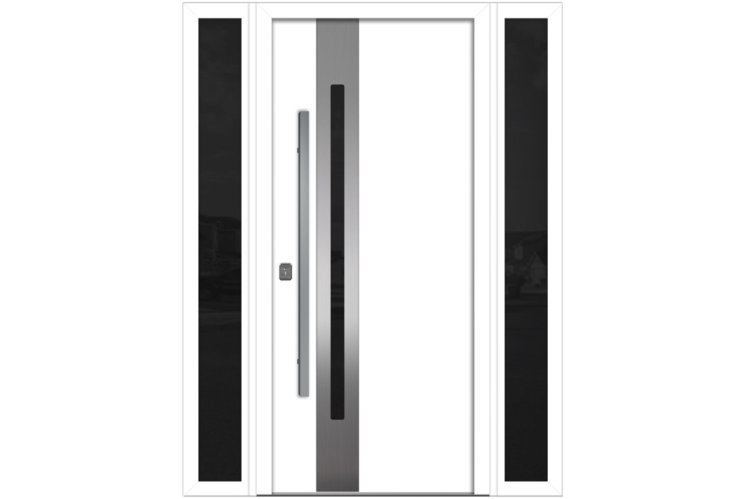 Nova Inox S2 White Modern Exterior Door