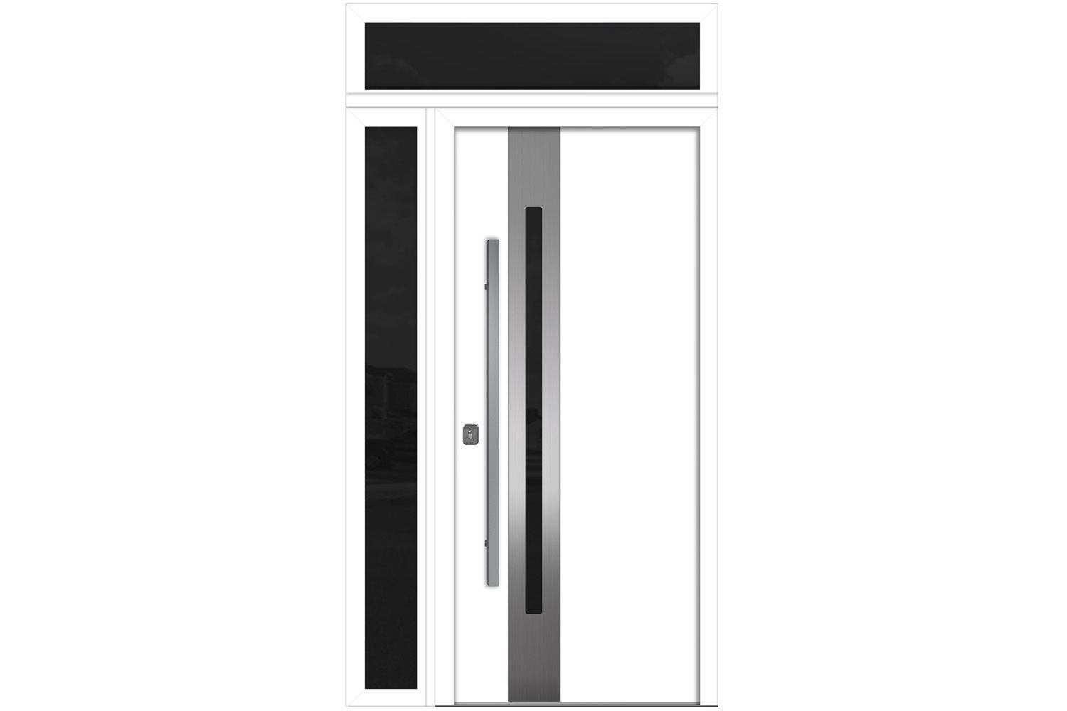 Nova Inox S2 White Modern Exterior Door