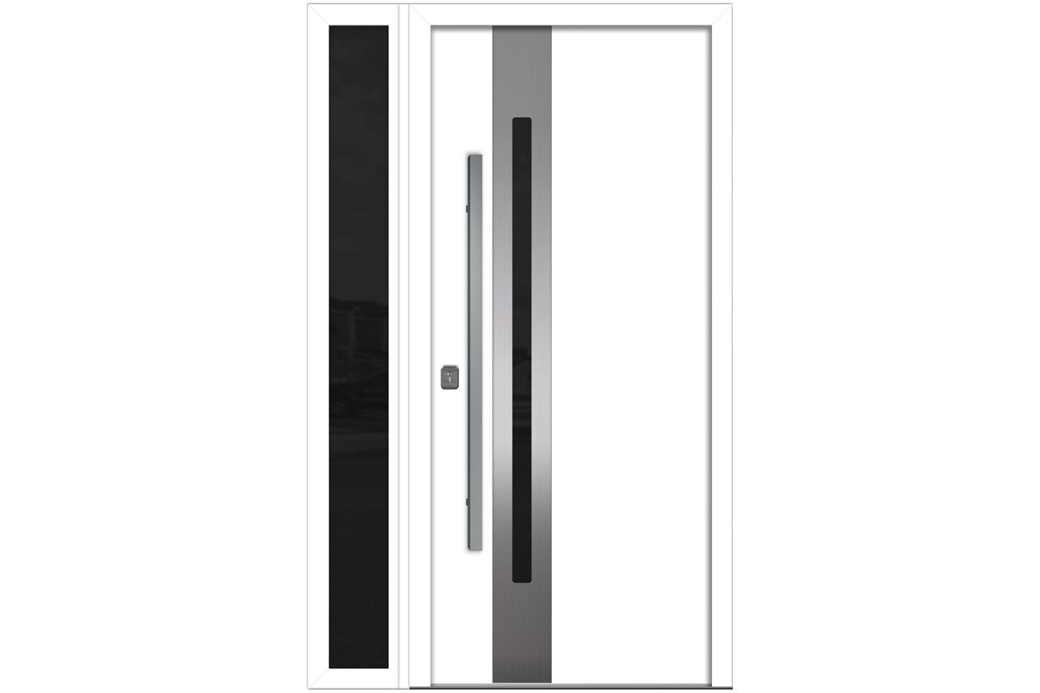 Nova Inox S2 White Modern Exterior Door