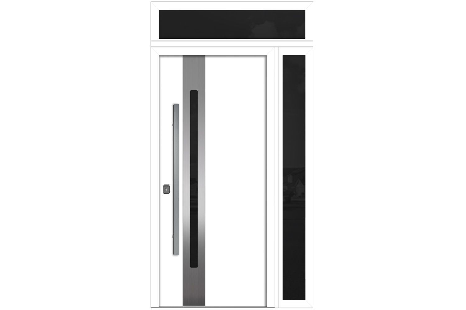 Nova Inox S2 White Modern Exterior Door