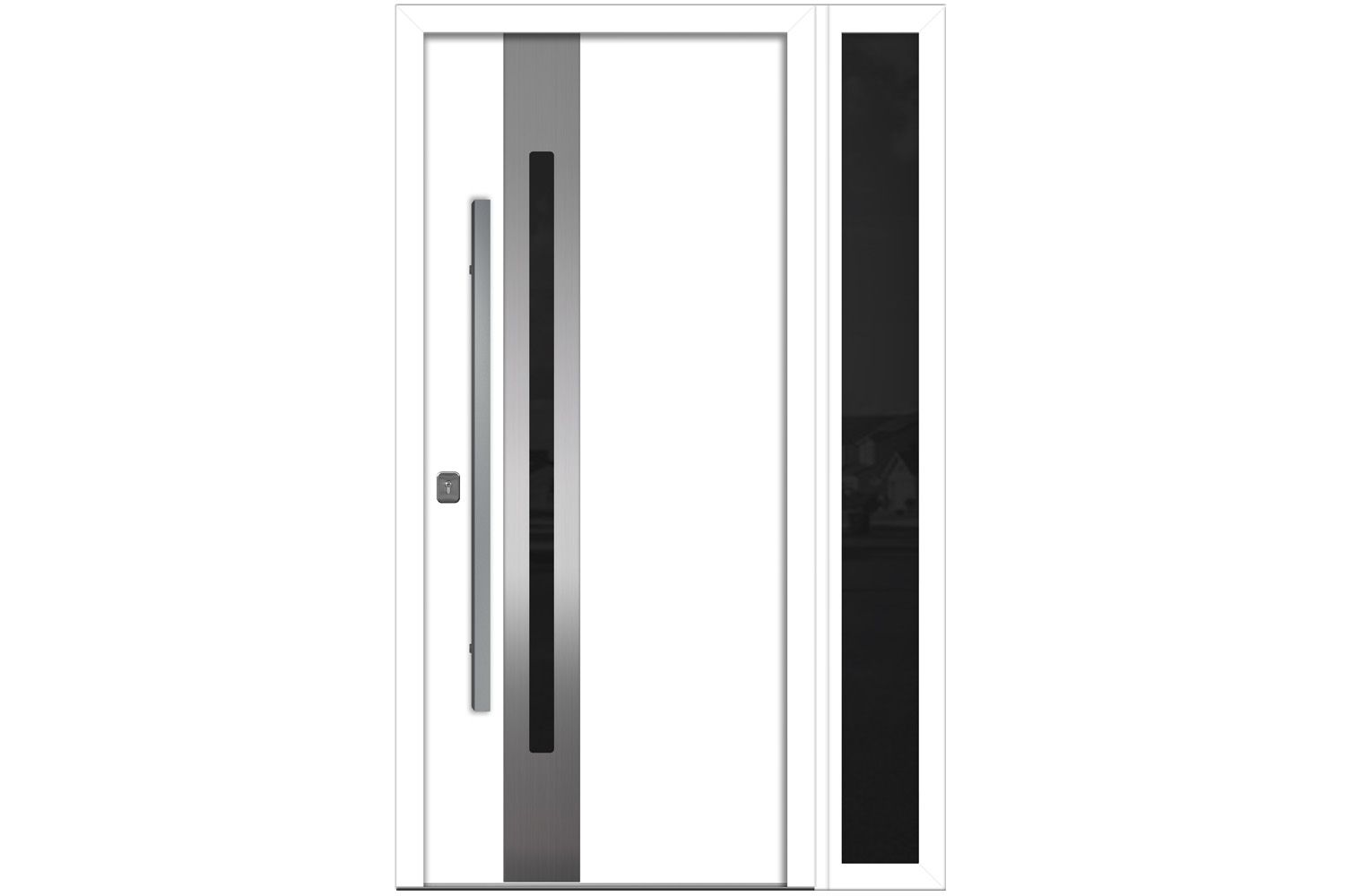 Nova Inox S2 White Modern Exterior Door