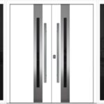 Nova Inox S2 White Modern Exterior Double Door