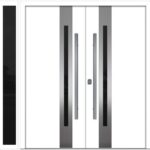 Nova Inox S2 White Modern Exterior Double Door