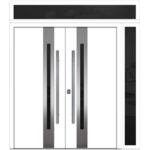 Nova Inox S2 White Modern Exterior Double Door