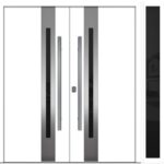 Nova Inox S2 White Modern Exterior Double Door