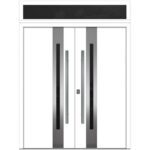 Nova Inox S2 White Modern Exterior Double Door