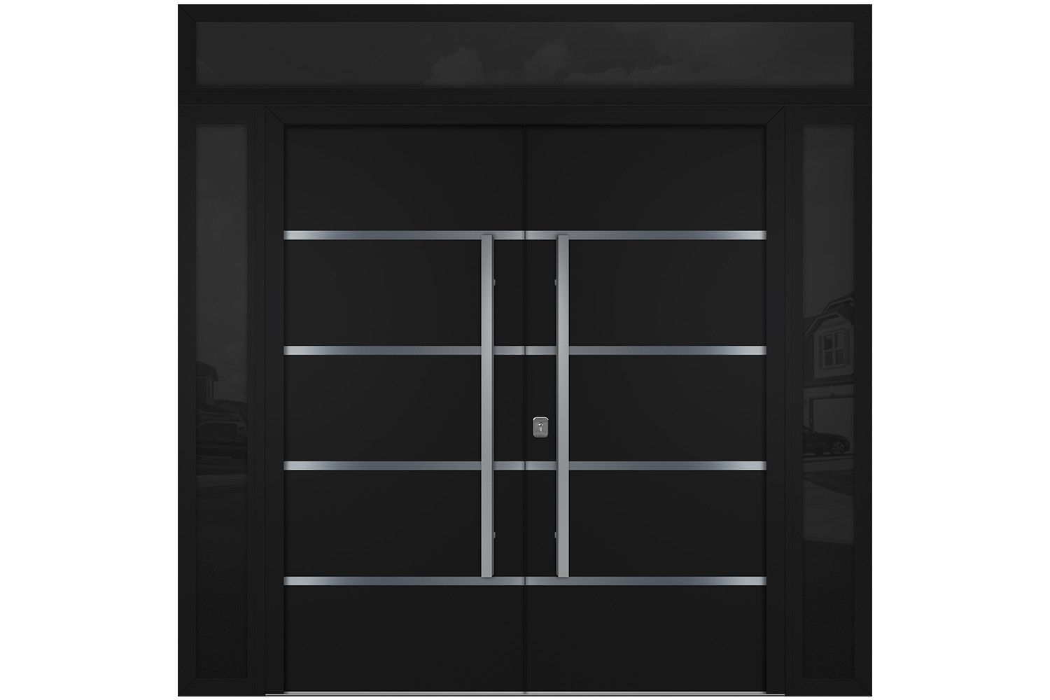 Nova Inox S3 Black Modern Exterior Double Door