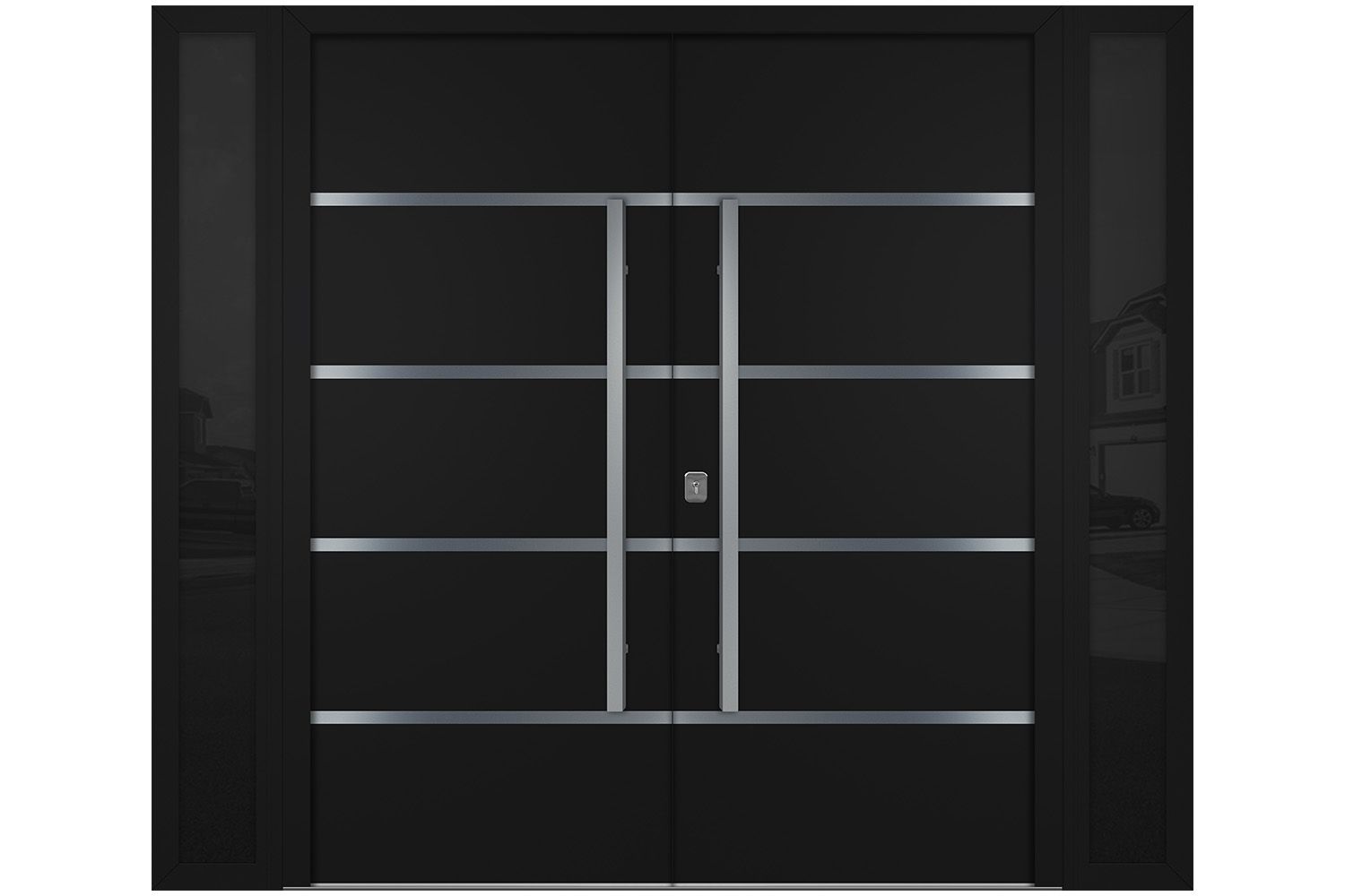 Nova Inox S3 Black Modern Exterior Double Door