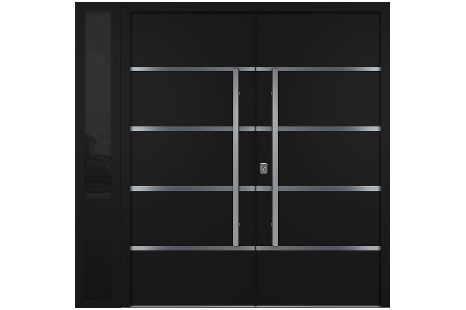 Nova Inox S3 Black Modern Exterior Double Door