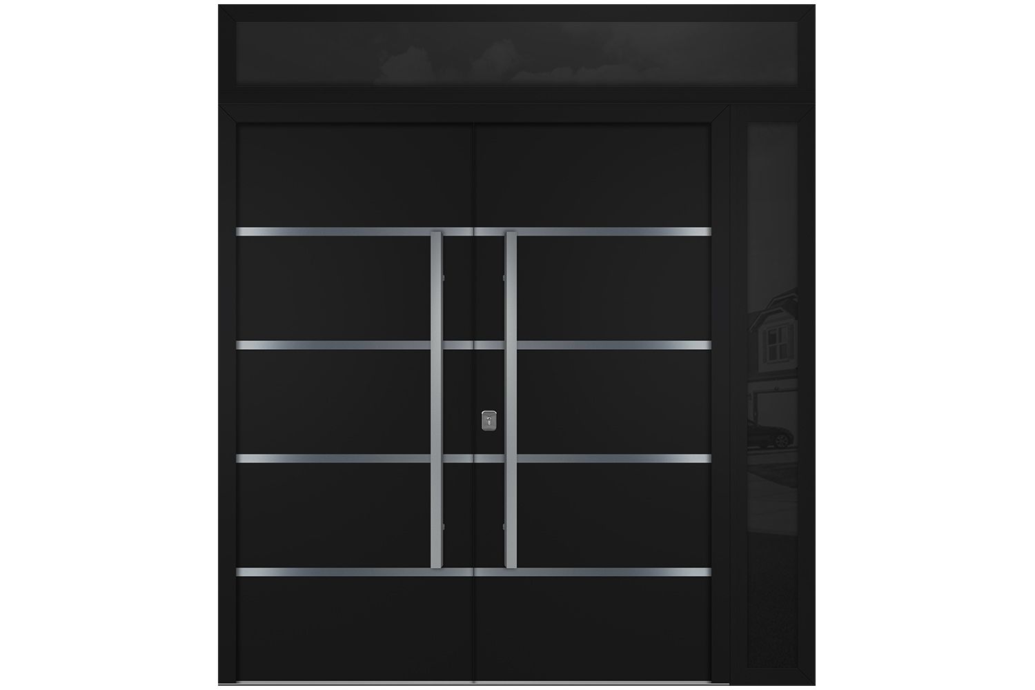 Nova Inox S3 Black Modern Exterior Double Door