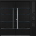 Nova Inox S3 Black Modern Exterior Double Door