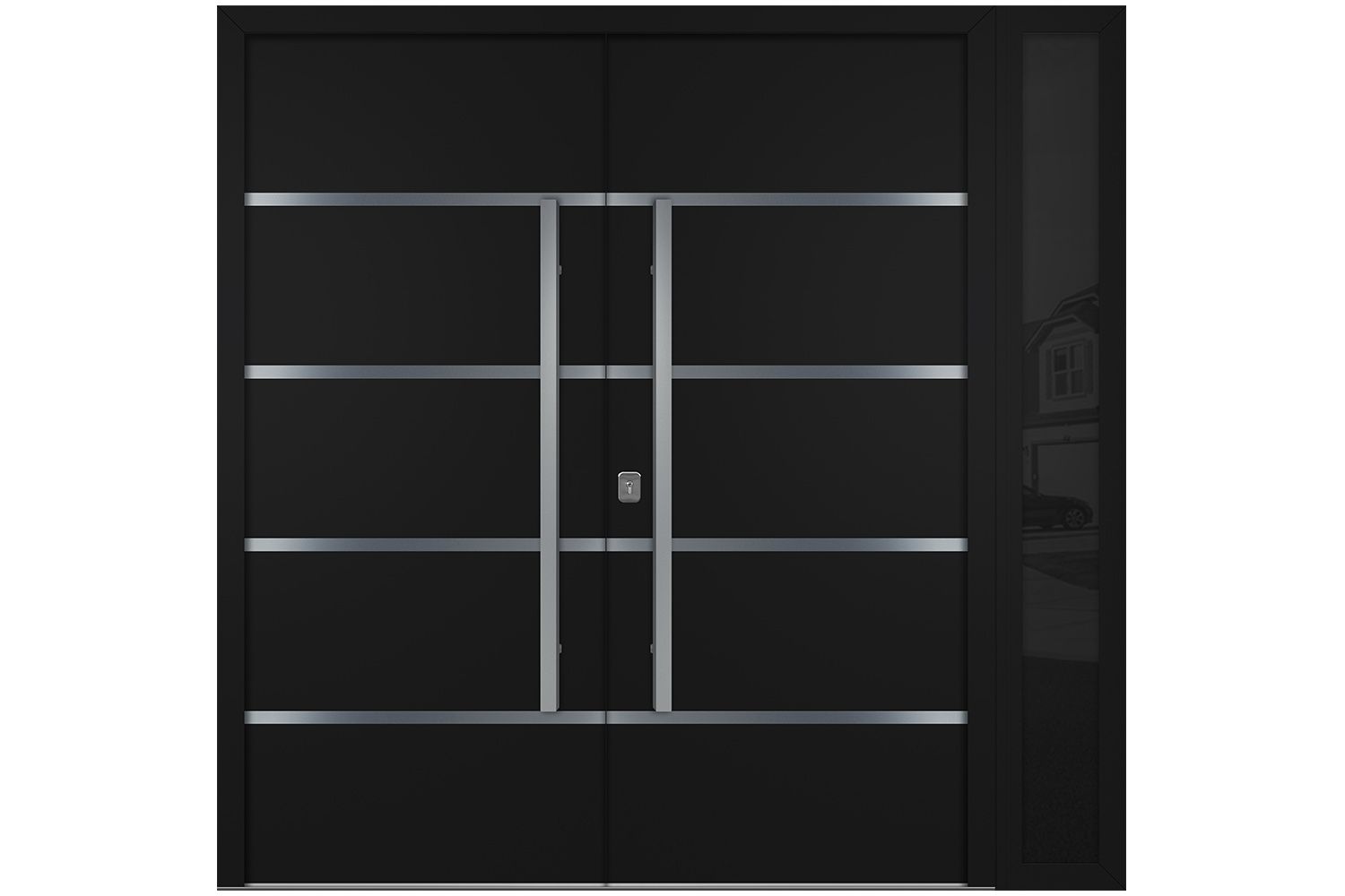 Nova Inox S3 Black Modern Exterior Double Door