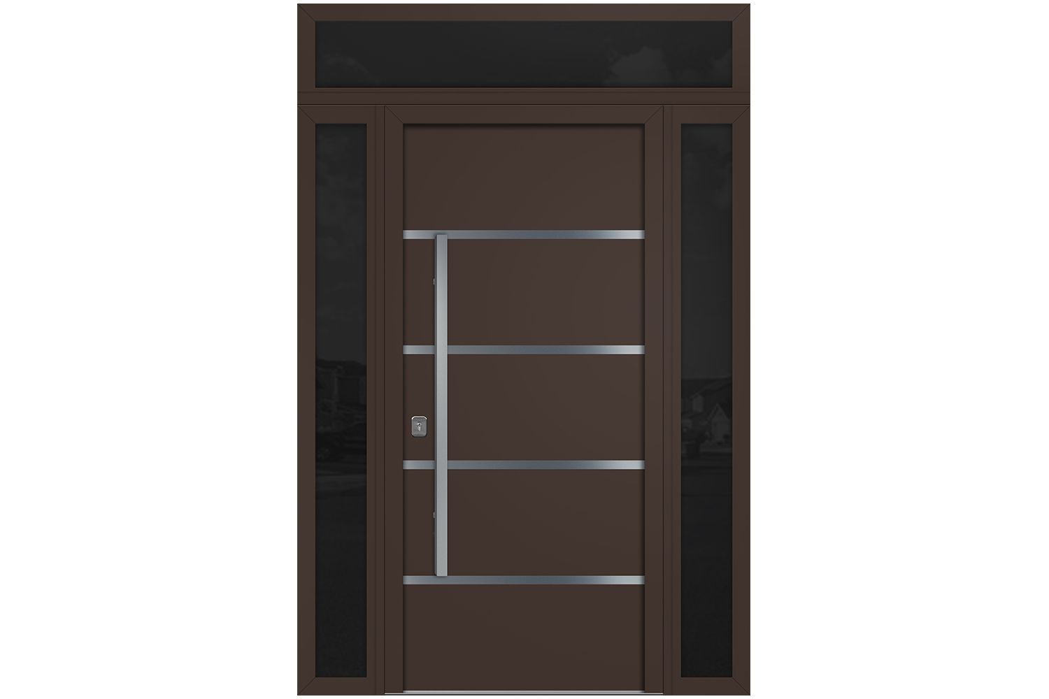 Nova Inox S3 Brown Modern Exterior Door