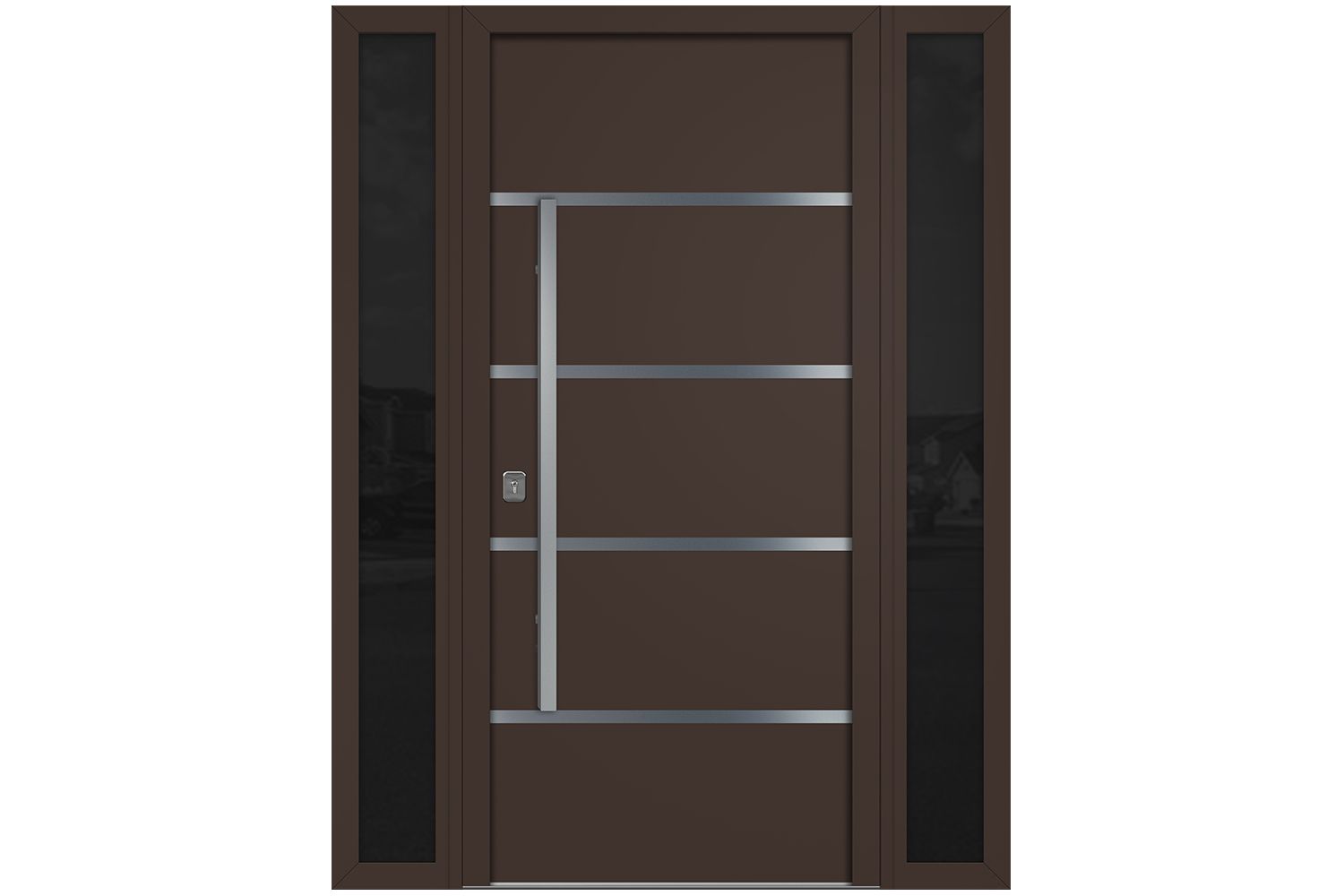 Nova Inox S3 Brown Modern Exterior Door