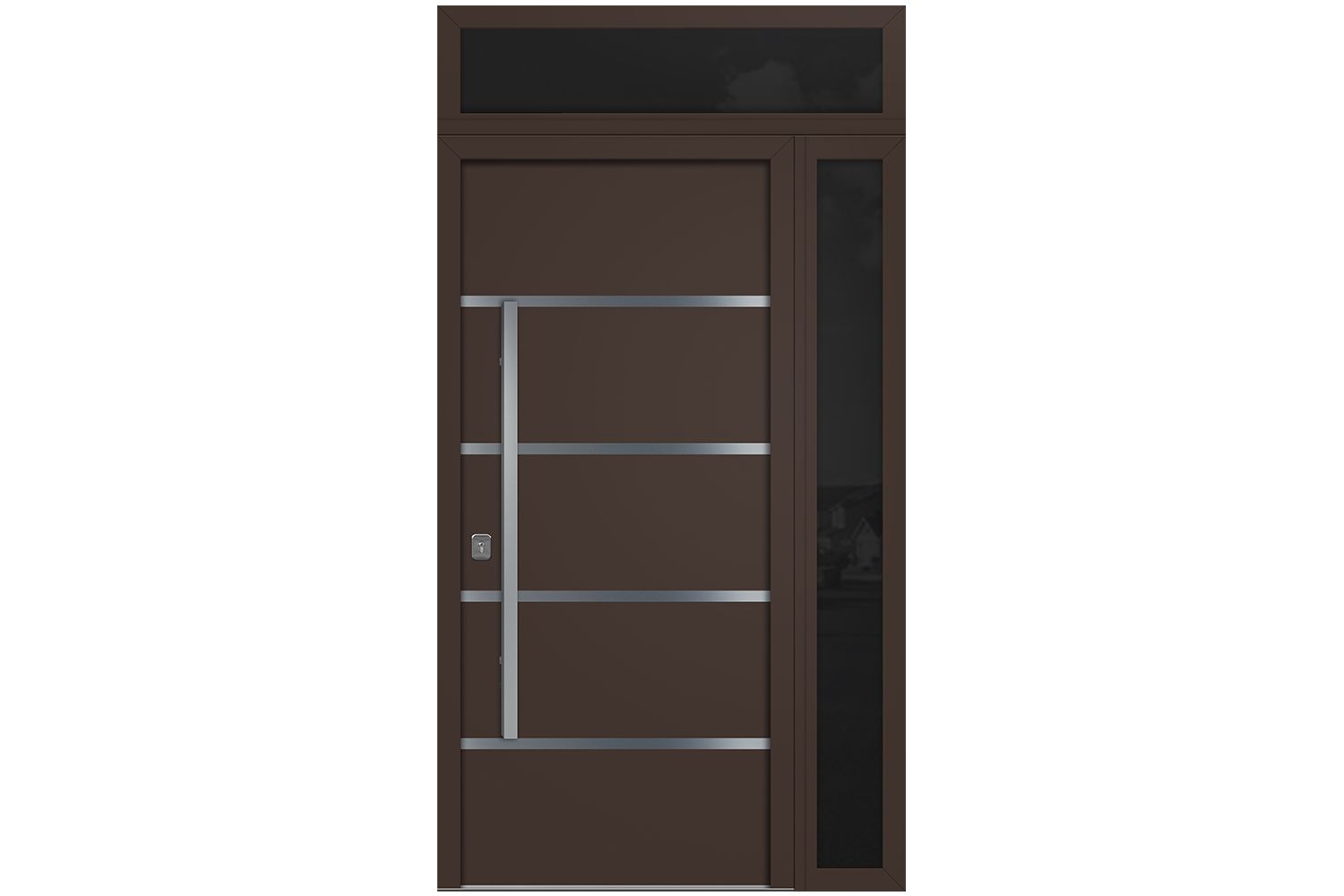 Nova Inox S3 Brown Modern Exterior Door