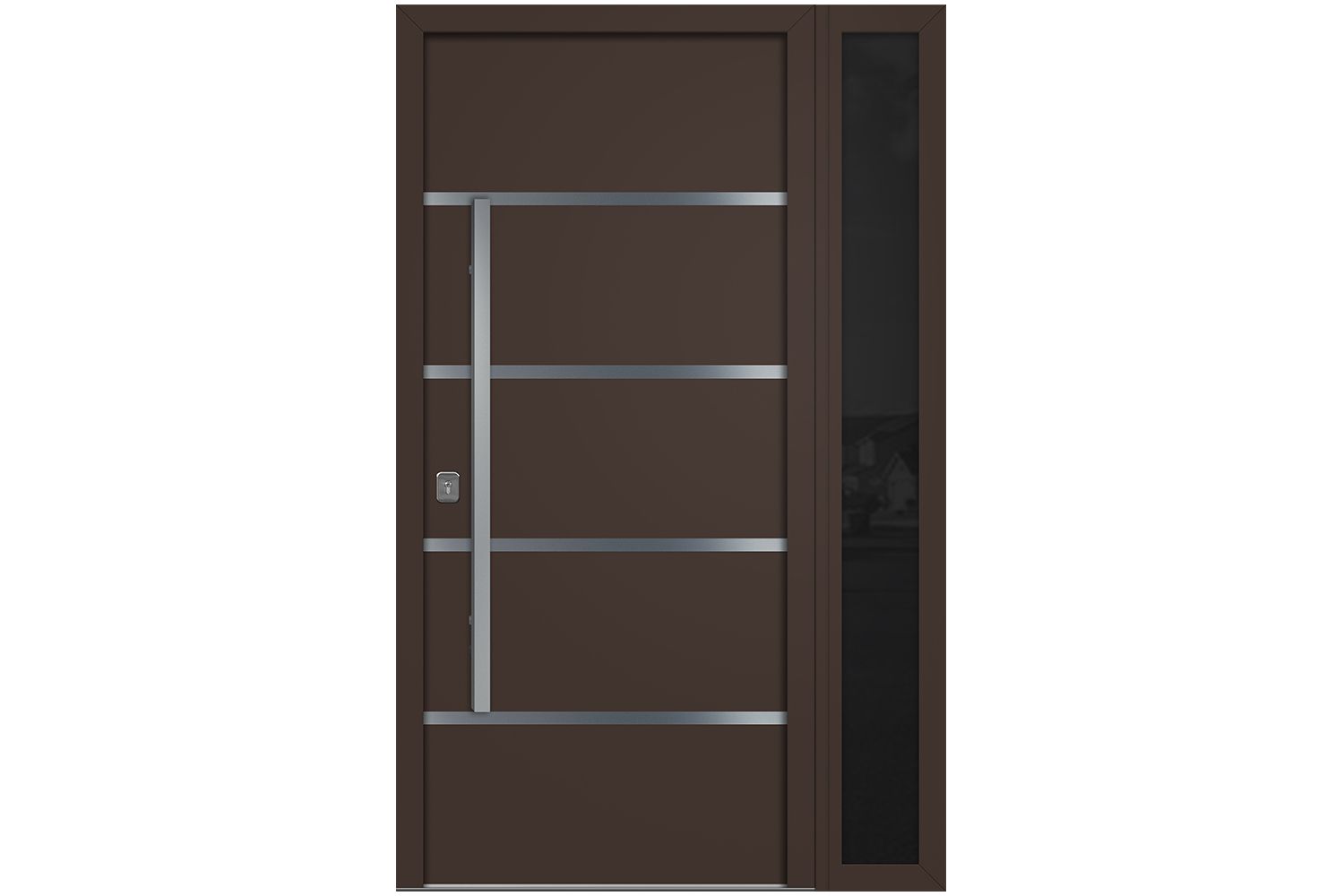 Nova Inox S3 Brown Modern Exterior Door