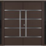 Nova Inox S3 Brown Modern Exterior Double Door