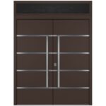 Nova Inox S3 Brown Modern Exterior Double Door