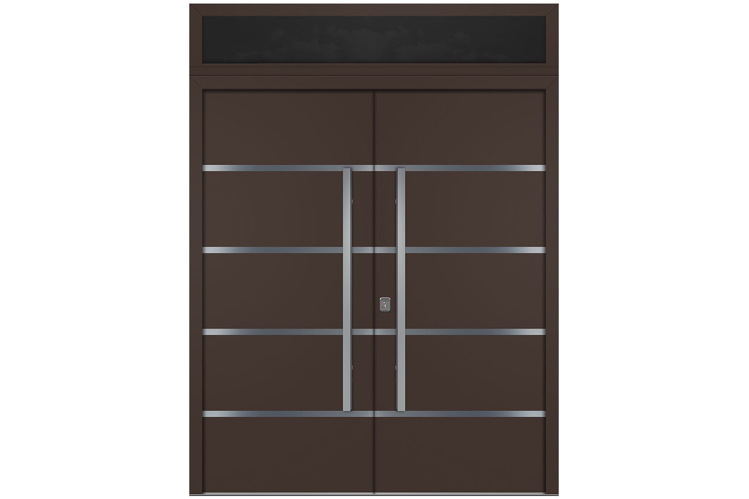 Nova Inox S3 Brown Modern Exterior Double Door