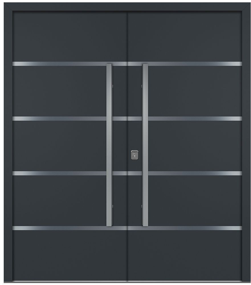 Nova Inox S3 Gray Modern Exterior Double Door