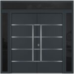 Nova Inox S3 Gray Modern Exterior Double Door