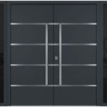 Nova Inox S3 Gray Modern Exterior Double Door