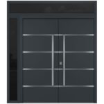 Nova Inox S3 Gray Modern Exterior Double Door