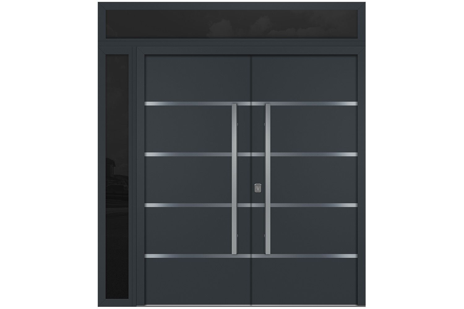 Nova Inox S3 Gray Modern Exterior Double Door