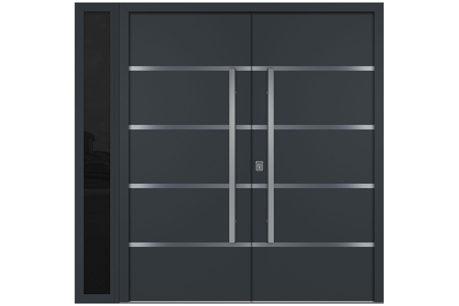 Nova Inox S3 Gray Modern Exterior Double Door