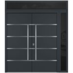 Nova Inox S3 Gray Modern Exterior Double Door