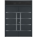 Nova Inox S3 Gray Modern Exterior Double Door