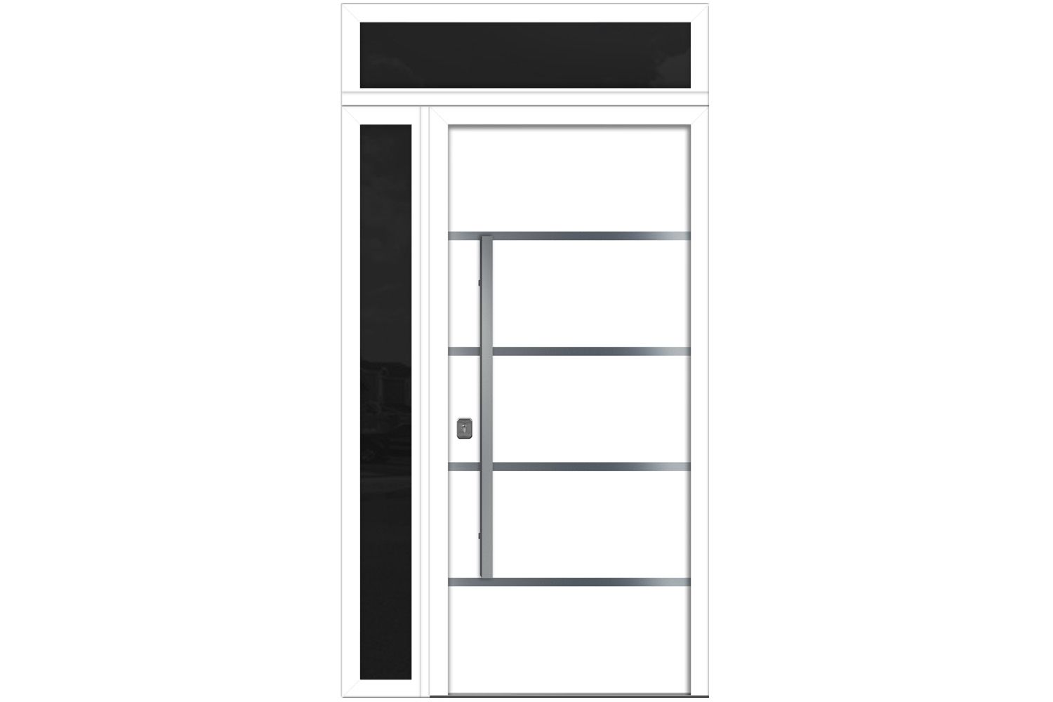 Nova Inox S3 White Modern Exterior Door