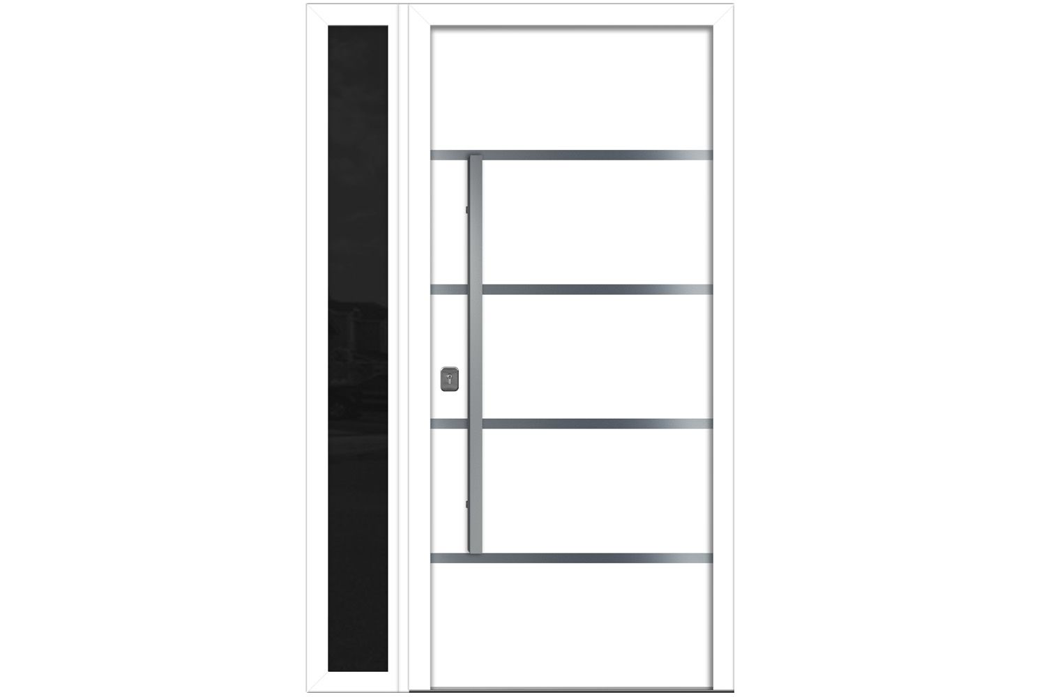 Nova Inox S3 White Modern Exterior Door