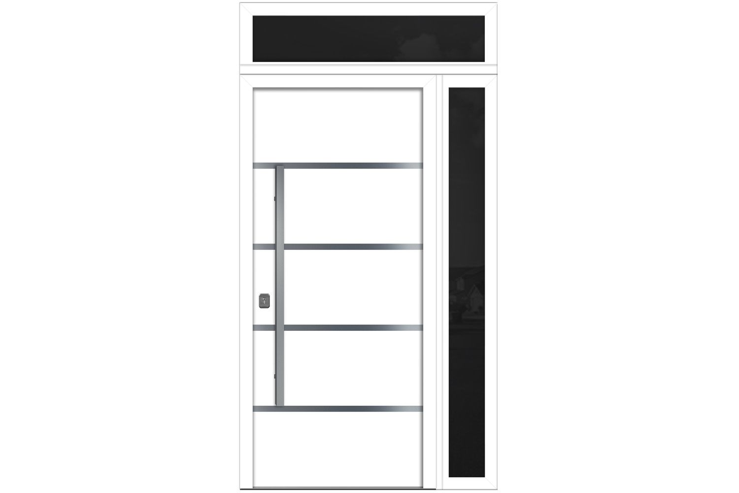 Nova Inox S3 White Modern Exterior Door