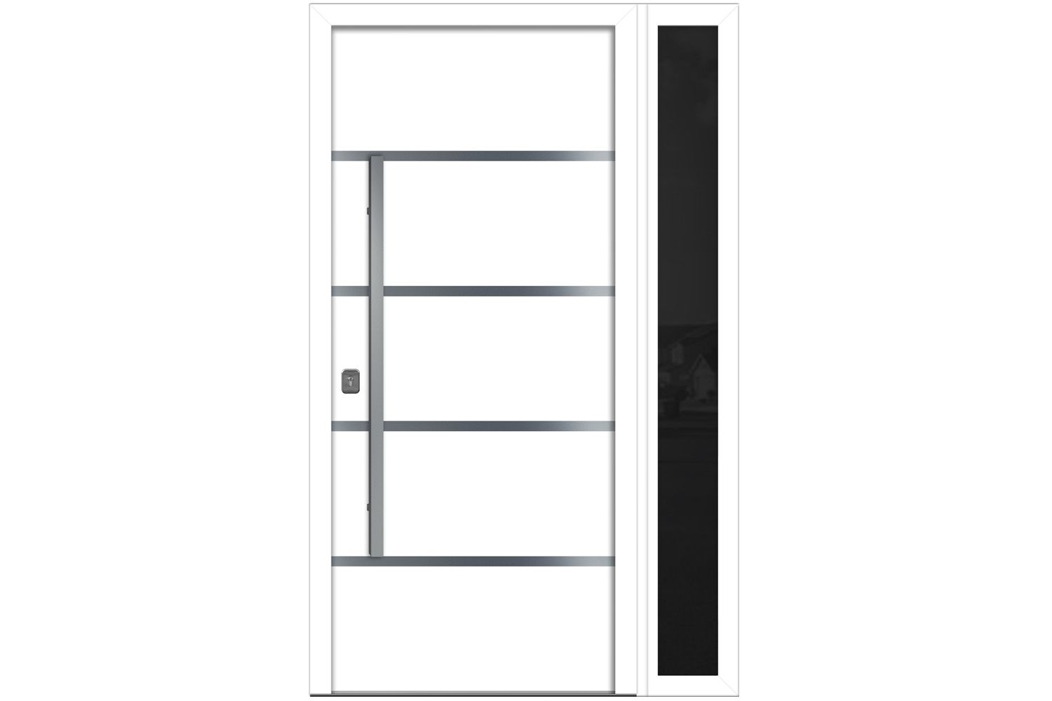 Nova Inox S3 White Modern Exterior Door