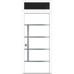 Nova Inox S3 White Modern Exterior Door