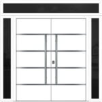 Nova Inox S3 White Modern Exterior Double Door