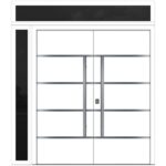 Nova Inox S3 White Modern Exterior Double Door