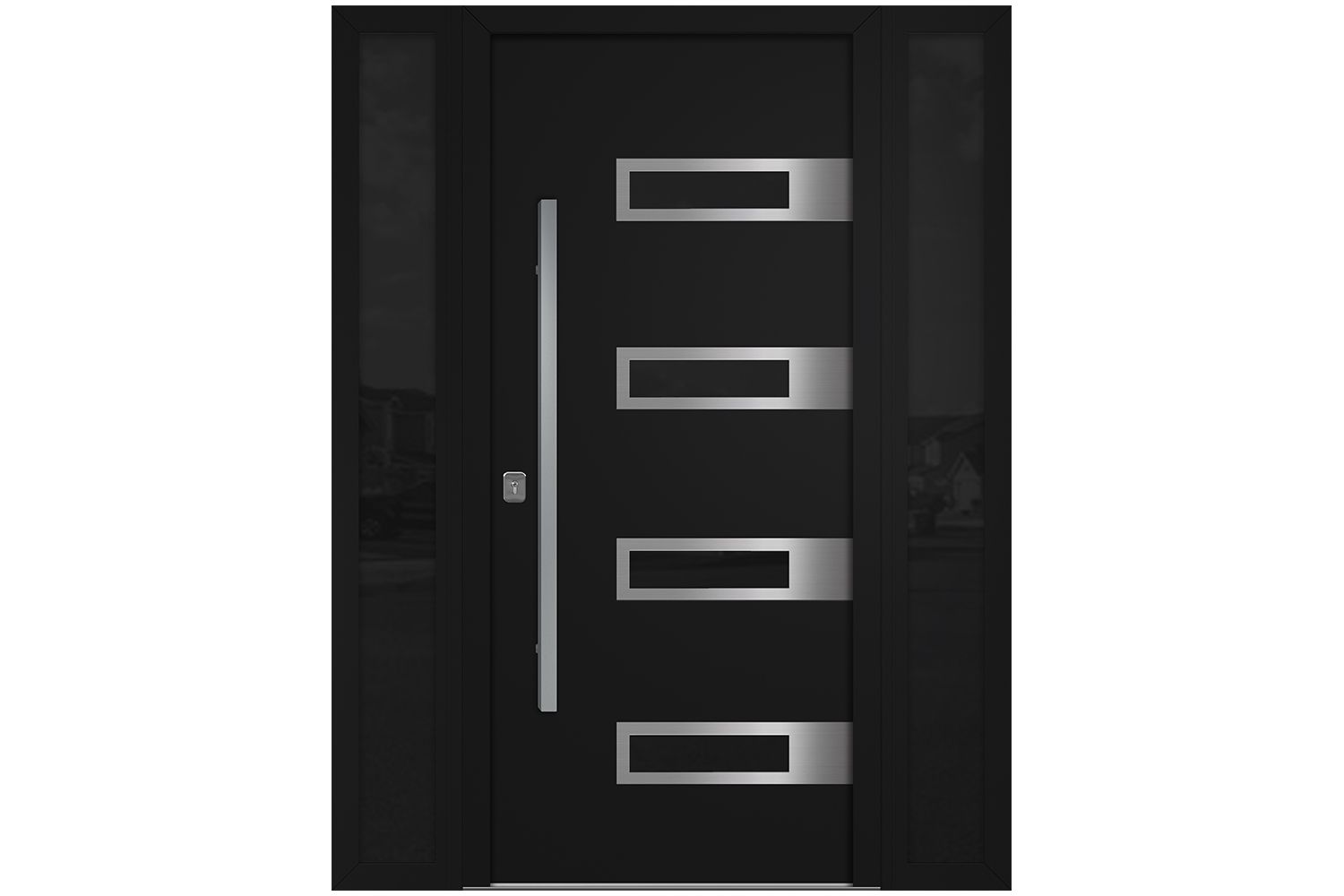 Nova Inox S4 Black Modern Exterior Door