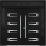 Nova Inox S4 Black Modern Exterior Double Door